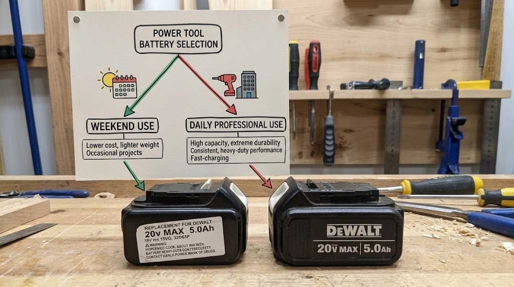 OEM vs Aftermarket Power Tool Batteries: Worth It?