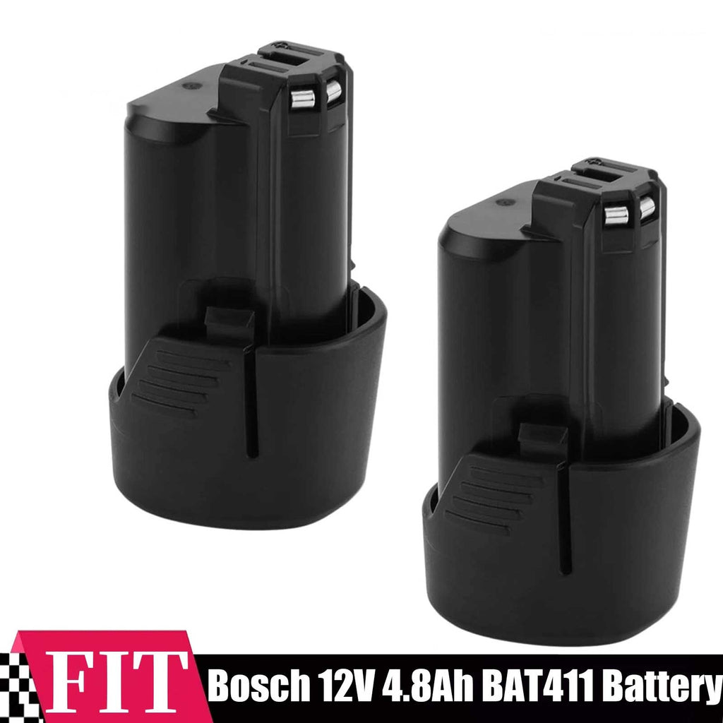 2-Pack Bosch 12V 4.8Ah Lithium-Ion Replacement Battery BAT411 BAT412 BAT414