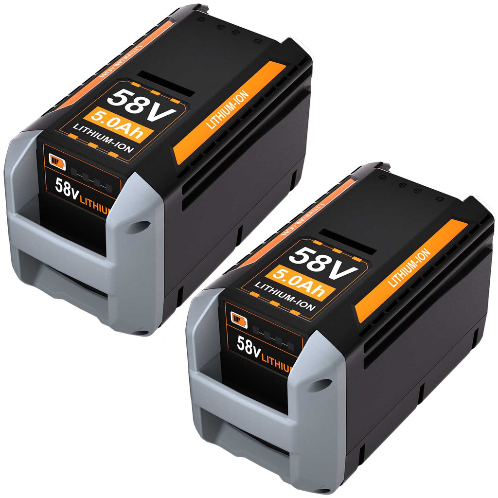 2-Pack ECHO 58V 5.0Ah Lithium-Ion Battery Replacement – CBP-58V40, CHT-58V, CDST-58V