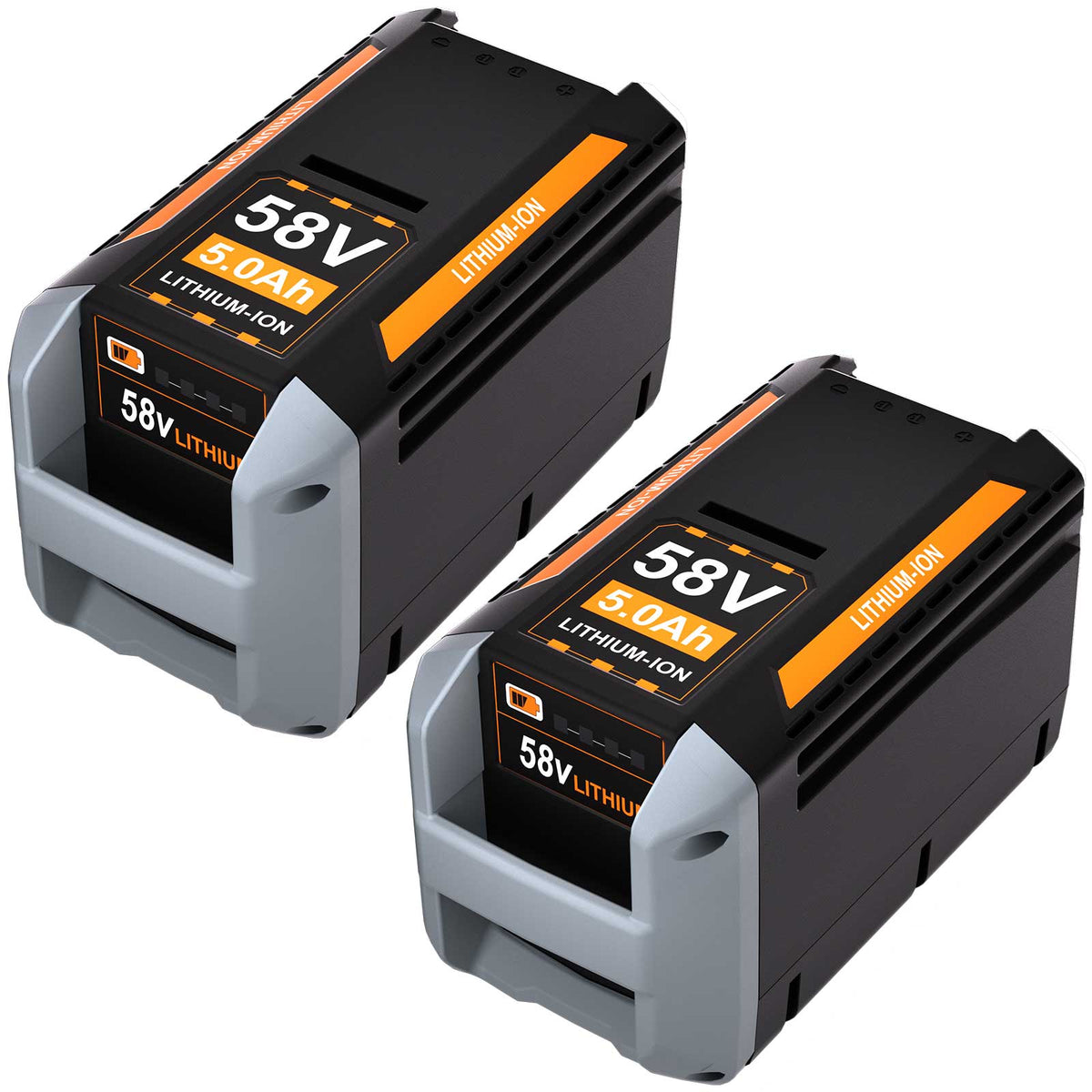 2-Pack ECHO 58V 5.0Ah Lithium-Ion Battery Replacement – CBP-58V40, CHT-58V, CDST-58V