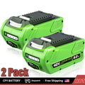 2Pack Greenworks 40V 6.0Ah Battery Replacement 29472 29462 G-MAX
