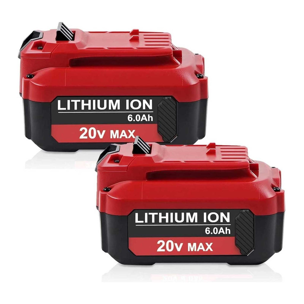 2-Pack CRAFTSMAN CMCB204 20V V20 6.0Ah Lithium-Ion Battery Replacement