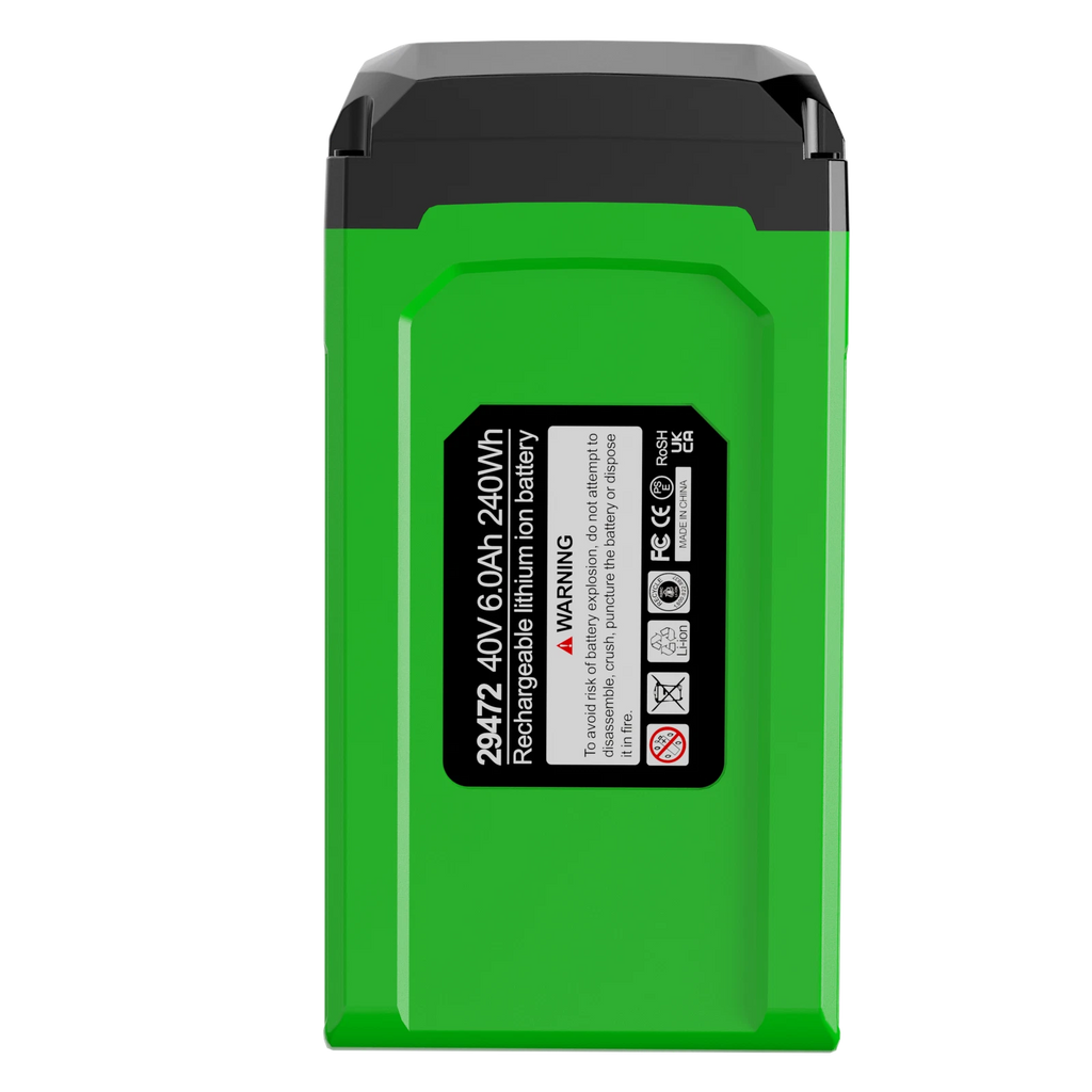 2 Pack Greenworks 40V 6.0Ah Battery 29472 29462 2901319