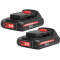 2-Pack DEWALT 20V MAX 3.0Ah Lithium-Ion Replacement Battery DCB203 DCB206