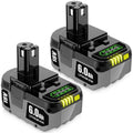 2-Pack Ryobi P108 18V 6.0Ah ONE+ Replacement Battery